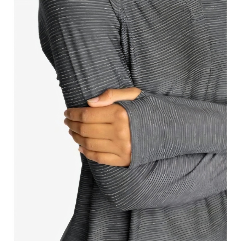 Eddie Bauer Infinity Hoodie Top Pullover Long Sleeve Womens Large Blue Stripe - Picture 8 of 12